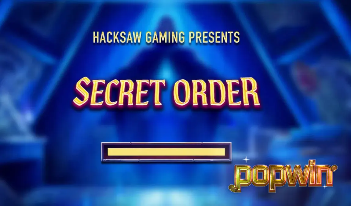 Tampilan visual slot Secret Order dengan tema okultisme dan simbol kuno